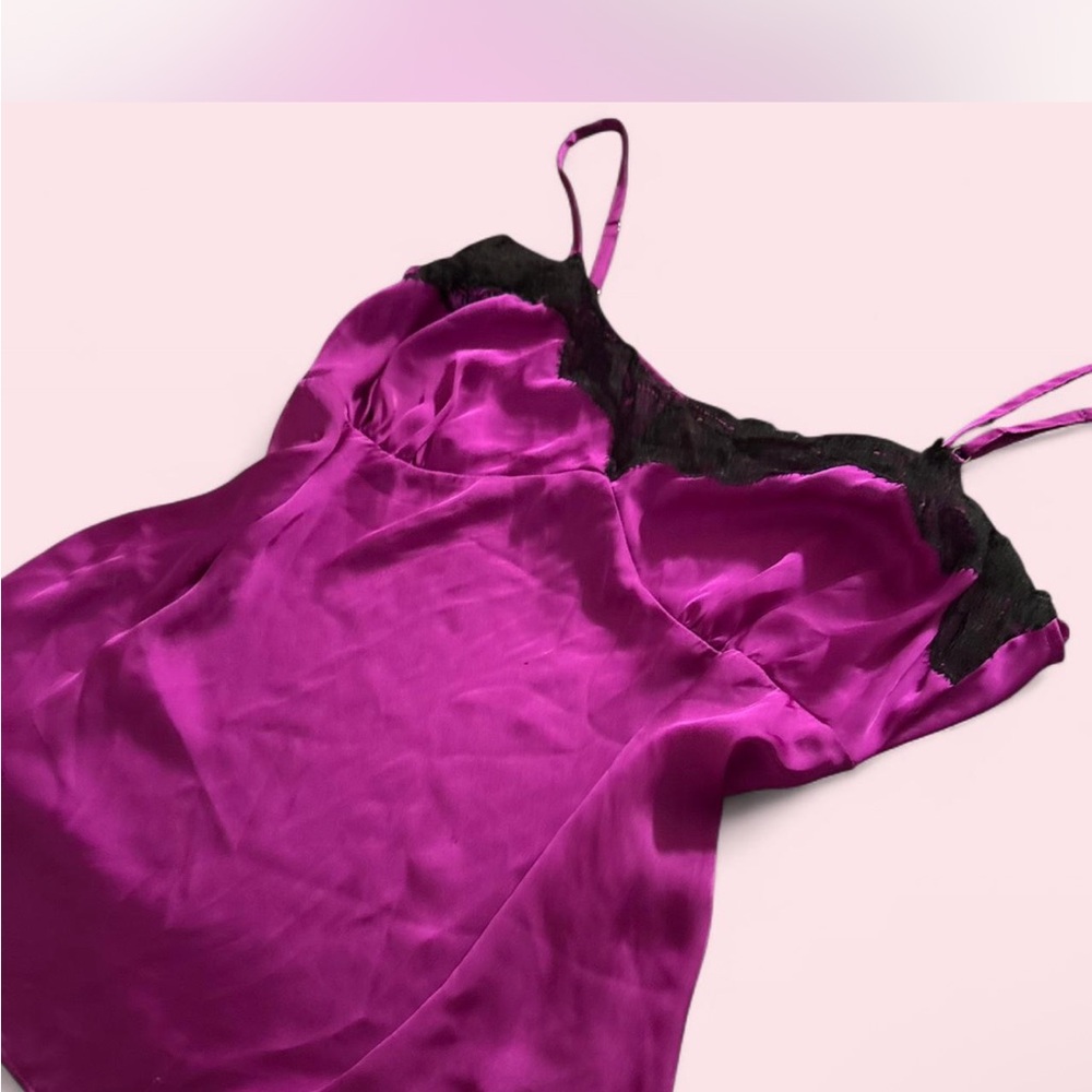 Sofia by Sofia Vergara Fuchsia and Black Chemise